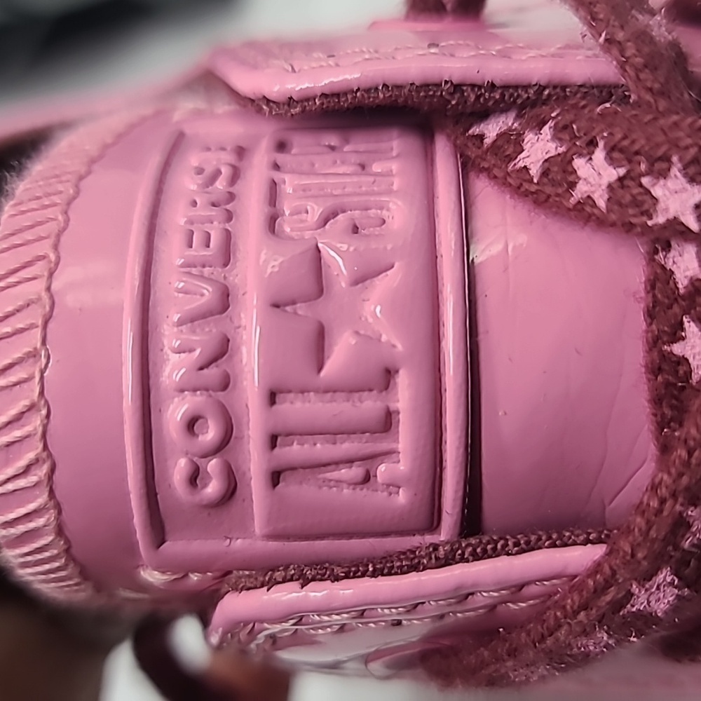 Converse Ctas Miley Cyrus  Patent Pink Dark Burgundy - Picture 4 of 8